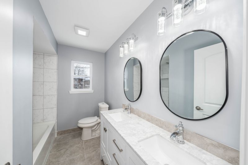 Spacious Bathroom with Double Vanities